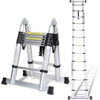 Escalera Telescópica de Aluminio Extensible, Antideslizante, Multiusos Carga de 150kg - details 7
