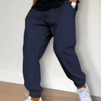 Men's Casual Pants Autumn Winter Fleece Sweatpants Men Running Jogger Sports Gym Trousers Fashion Solid Color Workout Long Pants - details 6