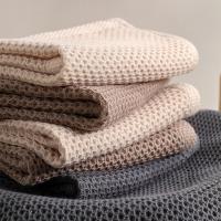 Paño de cocina de algodón para el hogar, paño de limpieza de panal, toalla de mano absorbente ultrasónica, 6 piezas - details 4