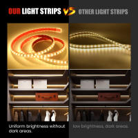 Tira de luces LED a prueba de agua, lámpara de cinta Flexible con IC, 220V de CA, IP65, 2835, 120LED/M, para decoración de armario y armario del hogar, 0,5 M-40M - details 7