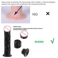 Dildo Realista Negro Estimulación de Vagina y Rectum para Adultos Masajeador de Placer para Parejas - details 3