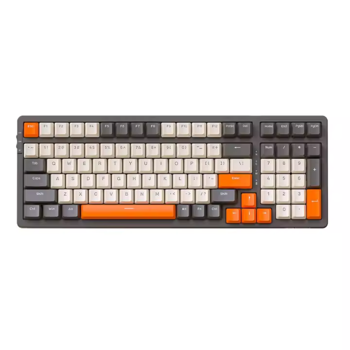 Teclado mecánico de 100 teclas, 2,4G, Bluetooth, estructura de junta de teclado inalámbrico - 1