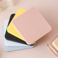 Mini espejo de mano de superficie lisa, espejo de maquillaje portátil cuadrado, espejo de bolsillo compacto de doble cara para mujer - details 14