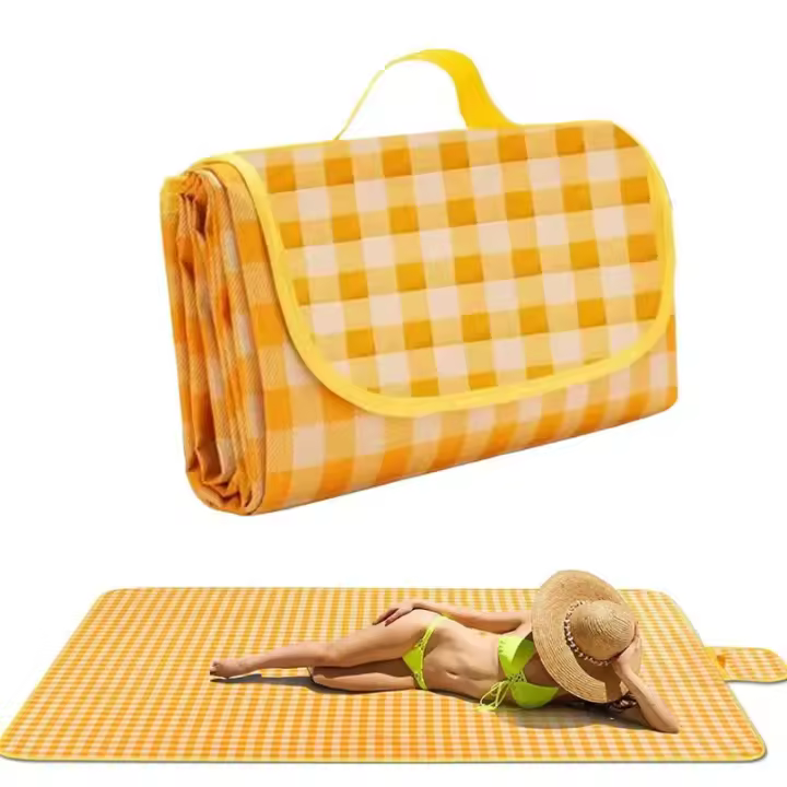 Manta de picnic impermeable, esterilla de playa a prueba de arena, manta de camping portátil para uso en interiores y exteriores - 1
