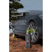 Infladores de neumáticos, compresores de aire portátiles, bombas de neumáticos sin cable de 150 PSI, bombas de aire para coches, motos, bicicletas, balón con manómetro y luces LED - details 5