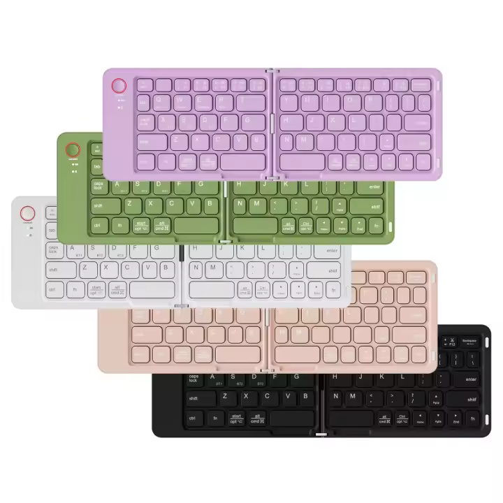 Teclado plegable ligero de Bluetooth, teclado inalámbrico ultra delgado cómodo para el ordenador portátil, recargable - 1