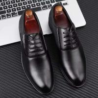Sapatos Pakaian Zapatos de cuero negro Nueva moda Diseño italiano de alta calidad Vestido + zapatos clásicos para hombres - details 15