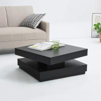 Salón Mesa Auxiliar con Almacenamiento Mesita Mesa de té Mesa de café Negro - details 2