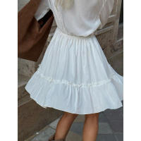 para mujer Primavera Verano Nuevo vestido corto de gasa con manga acampanada - details 19