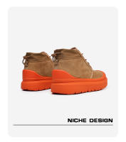 Botas de nieve impermeables gruesas de pelo sintético antideslizante integrado de piel con suela gruesa - details 6