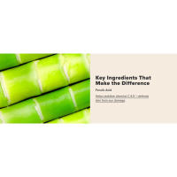 Key ingredient ferulic acid helps stabilize vitamins C & E and defends against sun damage.