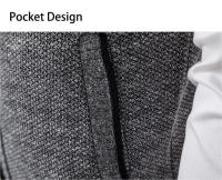 Suéter sin mangas de punto para hombre, cárdigan de terciopelo de lana con cremallera, jerséis de cuello alto, Chaleco de punto - details 19