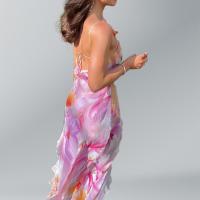 Vestido corto largo con tirantes de alta gama, estilo nicho, para vacaciones en la playa, viajes, 2025 - details 3