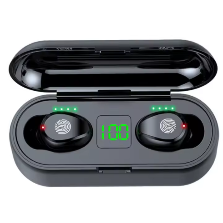 Auriculares Bluetooth inalámdricos with Micrófono y estuches de Carga, auriculares Bluetooth, auriculares táctiles, Estéreo de alta fidelidad, Portuarios, resistentes al agua, with Micrófono, auriculares inalámstricos - 1