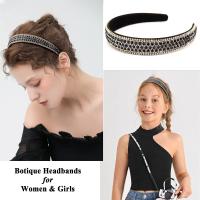 Diademas EWENSOO de Pulsera de Cristal Brillante y Perla Accesorio de Cabello de Moda para Mujeres - details 13