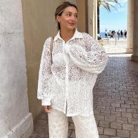 Blusa elegante de mujer con mangas largas Moda vacía para - details 2