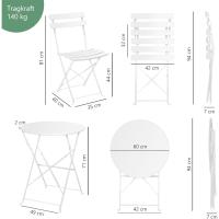 Plegables, Juego de Muebles de balcón, Muebles de jardín, Juego de Asientos, Muebles de jardín - details 2