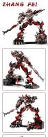 Microworld-juegos de rompecabezas de Metal 3D, Romance de los tres reinos, Zhangfei, Kits de modelos DIY, juguetes, regalos de cumpleaños para adolescentes y niños - details 0