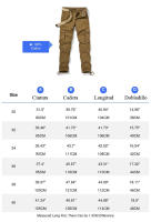 Pantalones cargo casuales para hombre, joggers atléticos, pantalones rectos sueltos de algodón - details 0