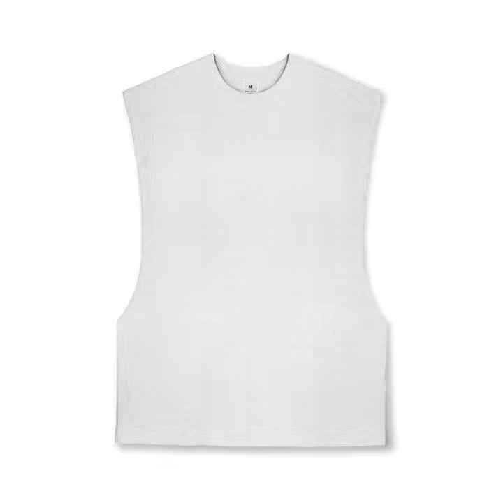Camiseta Deportiva de Verano para Hombre Sin Mangas, Cuello Redondo, Absorbente de Humedad, Secado Rápido, Viste de Color Sólido - 1