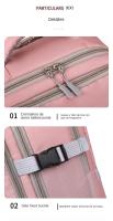 Mochila De Viaje De 16 Pulgadas Para Mujer, Morral Para Ordenador Portátil Con Carga USB Y Bolsa Para Zapatos - details 21