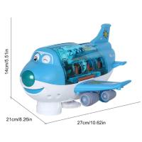 Avión eléctrico de juguete para niños, modelo de avión de coche, simulación de música, juguete de tráfico para niños, regalos de Navidad para niñas - details 7