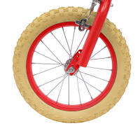 Bicicleta Infantil de 14 Pulgadas con Ruedas Adicionales para Niños de 3 a 4 años y 35,4-43,3 Pulgadas de Alto Rojo - details 2