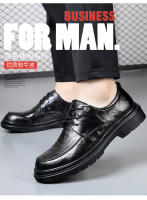 Nuevos zapatos casuales de cuero con realce negro - details 4