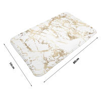 Alfombra de Baño en Mármol Dorado y Blanco Suave y Antideslizante para Interior y Exterior Alfombra Absorbente Personalizada para Decoración del Hogar - details 9