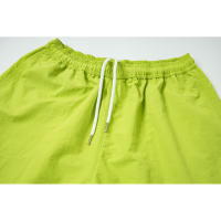 Colaboración de Stussy, pantalones deportivos informales de baloncesto para hombre con logotipo clásico impreso de cinco pulgadas, pantalones cortos tejidos de hip-hop de playa de secado rápido para parejas - details 4