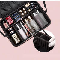 Neceser profesional de gran capacidad para mujer, bolsa de viaje, estuche de maquillaje - details 5
