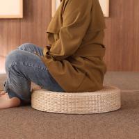 Cojín futón de paja Natural de estilo japonés duradero, cojín de Tatami redondo hecho a mano, estera de suelo tejida para ventana - details 3
