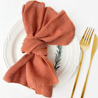Pañuelos de Gaza Hechos a Mano 10pcs Tamaño 30X30cm Servilletas de Algodón para Boda, Fiesta, Babería Conjunto de Cocina y Comedor - details 4