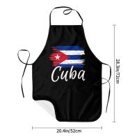 Delantal de Cocina con Bandera de Cuba Havana Unisex para Chefs, Horneados, Jardineros - details 4