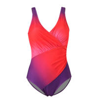 Bañador bikini arco iris desvanecimiento cambio talla grande una pieza - details 6