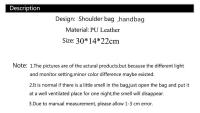 Bolsos de Hombro para Mujeres Diseñadores Bolsos de Mano para Ladies Estilo Simple Bolsos Cruzados de PU Cuero Bolso de Mensajero - details 0