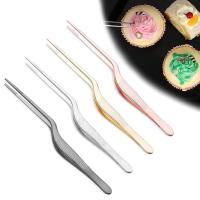 Pinzas de acero inoxidable con forma de codo para cocina, 1 piezas, para hornear, decoración de pasteles, Sugarcraft, Clip, cuentas de caramelo, Fondant, herramienta de decoración de flores - details 1