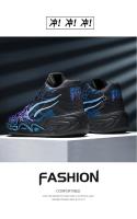 Zapatillas de baloncesto de alta calidad para hombre, zapatillas deportivas acolchadas para correr para mujer, zapatillas deportivas antideslizantes con cordones - details 9