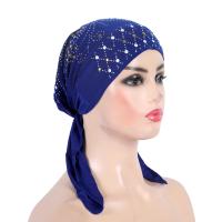 H089 turbante de moda hijab con lentejuelas doradas, pañuelo hijab musulmán, pañuelo islámico, sombrero amira, para colocar en la cabeza. - details 0