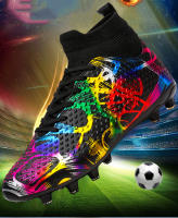 Zapatillas de Fútbol para Hombres KLYWOO Transpirables con Cierre de Cordones Resistente al Desgaste en Material de Goma Ideal para Jóvenes y Adultos Tallas 35-46 - details 1