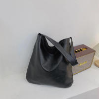Bolso de hombro de cuero PU Vintage para mujer, bolso Hobo de gran capacidad, bolso de oficina, bolsos de compras simples informales, moda de invierno - details 17