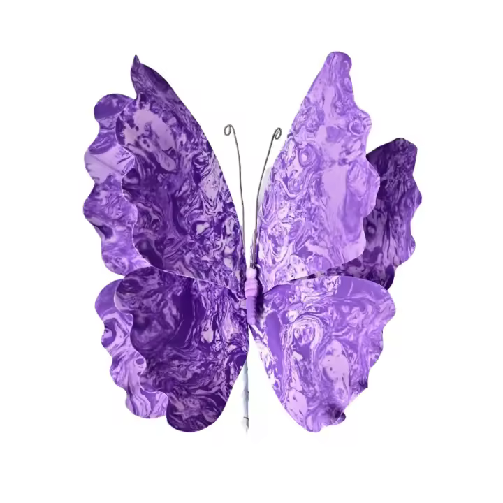 Mariposa de PE hecha a mano a gran escala, diseño de mariposa Artificial, arreglo Floral, planta verde, Material de PE - 1