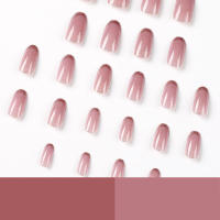 24 PCS, uñas postizas de cobertura total, fáciles de quitar, para técnico de uñas, uso diario - details 4