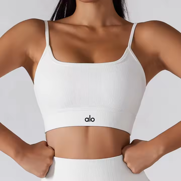 Alo yoga ropa chaleco mujer fitness deportes running sujetador reunión espalda belleza tirantes lencería entrenamiento top - 1