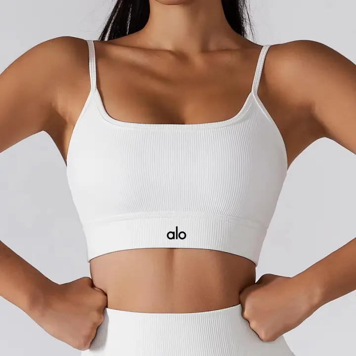 Alo yoga ropa chaleco mujer fitness deportes running sujetador reunión espalda belleza tirantes lencería entrenamiento top - 1