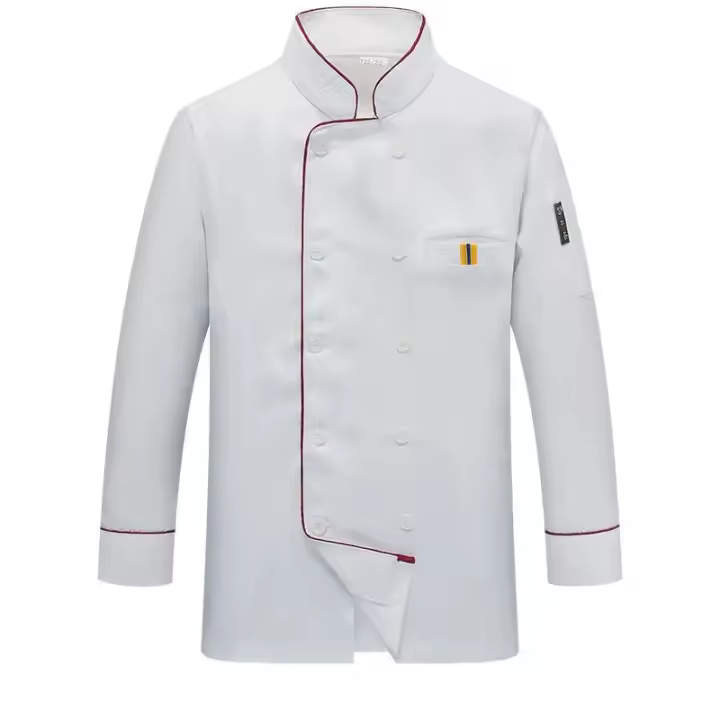 Abrigo de Chef uniforme chaqueta de Catering ropa Casual chaquetas para hombre blanco hombres traje suelto de manga corta. - 1