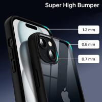 Funda de teléfono con cordón de silicona a prueba de golpes para iPhone 11 12 13 14 15 Pro Max XS XR 8 7 6 Plus, funda trasera de protección transparente - details 2