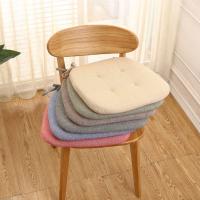 Cojín de algodón suave para el aula, almohadilla relajante para silla, Color sólido, ramio, para el hogar - details 3
