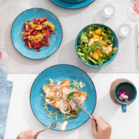 Vajilla de Cerámica para Cena Vancasso Navia con Plato de Cena Plato de Postre y Bol de 800ml Juego para 4 Personas Diseño Redondo Material Stoneware Producto Especialmente Diseñado para Pasta Adecuado para Todas las Estaciones - details 6