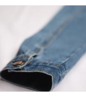 Chaqueta vaquera azul sólida de talla grande, estilo casual, vintage, de calidad, para hombre, primavera/otoño 2025 - details 15